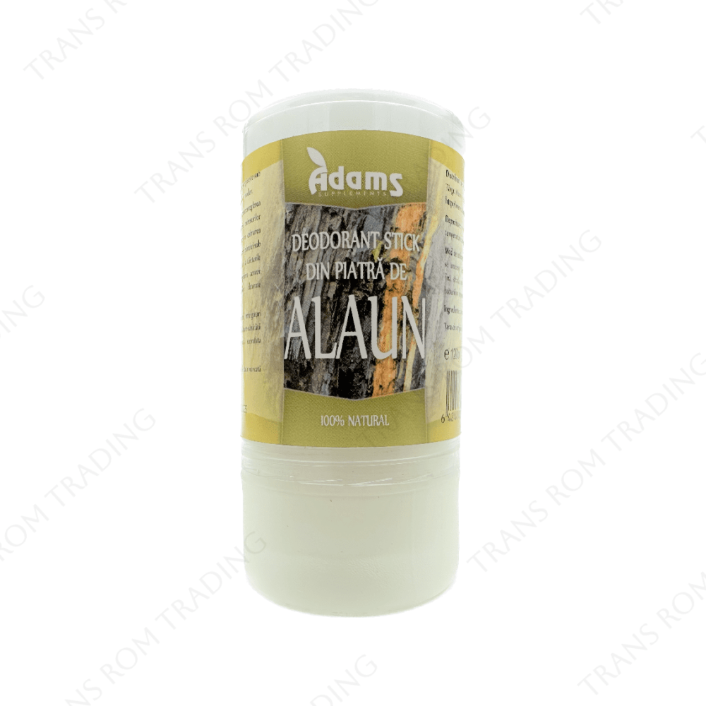 Deodorant stick din Piatră de Alaun, 120g, Adams Vision