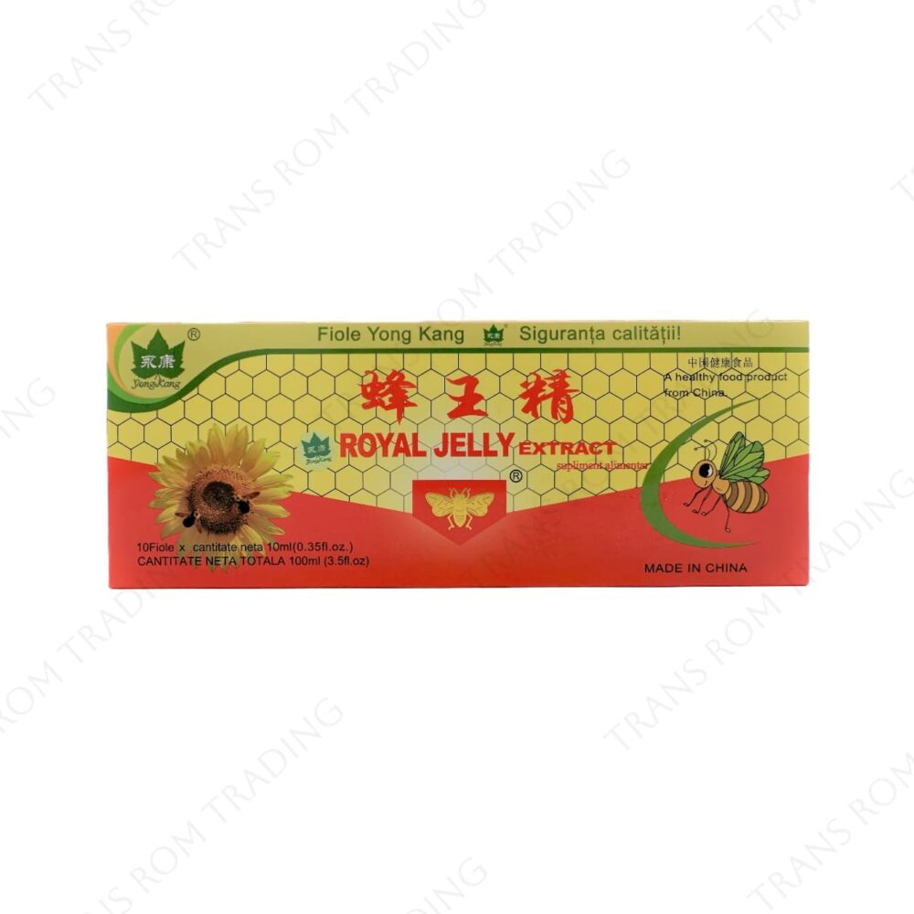 Supliment alimentar Royal Jelly, 10 fiole x 10ml, YongKang International