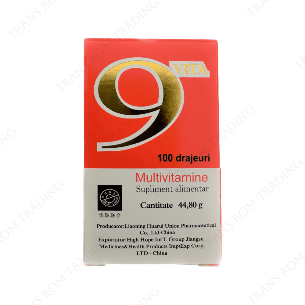 Multivitamine 9Vita, 100 drajeuri, Yongkang International