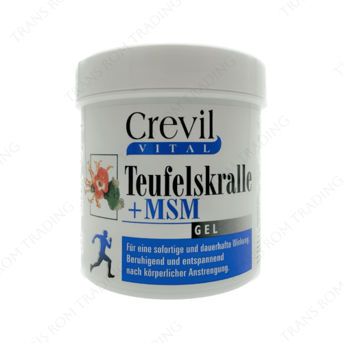 Gel cu extract de Gheara Diavolului + MSM, 250ml, Crevil Cosmetics