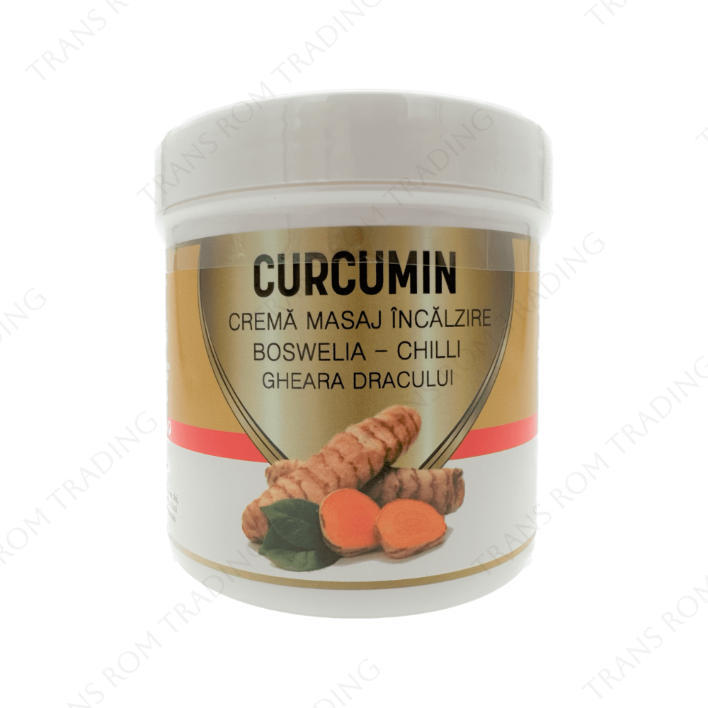 Gel pentru masaj cu efect de încălzire cu Curcumin, Boswelia, Chili, Brusture și Gheara Diavolului, 275ml, Praemium