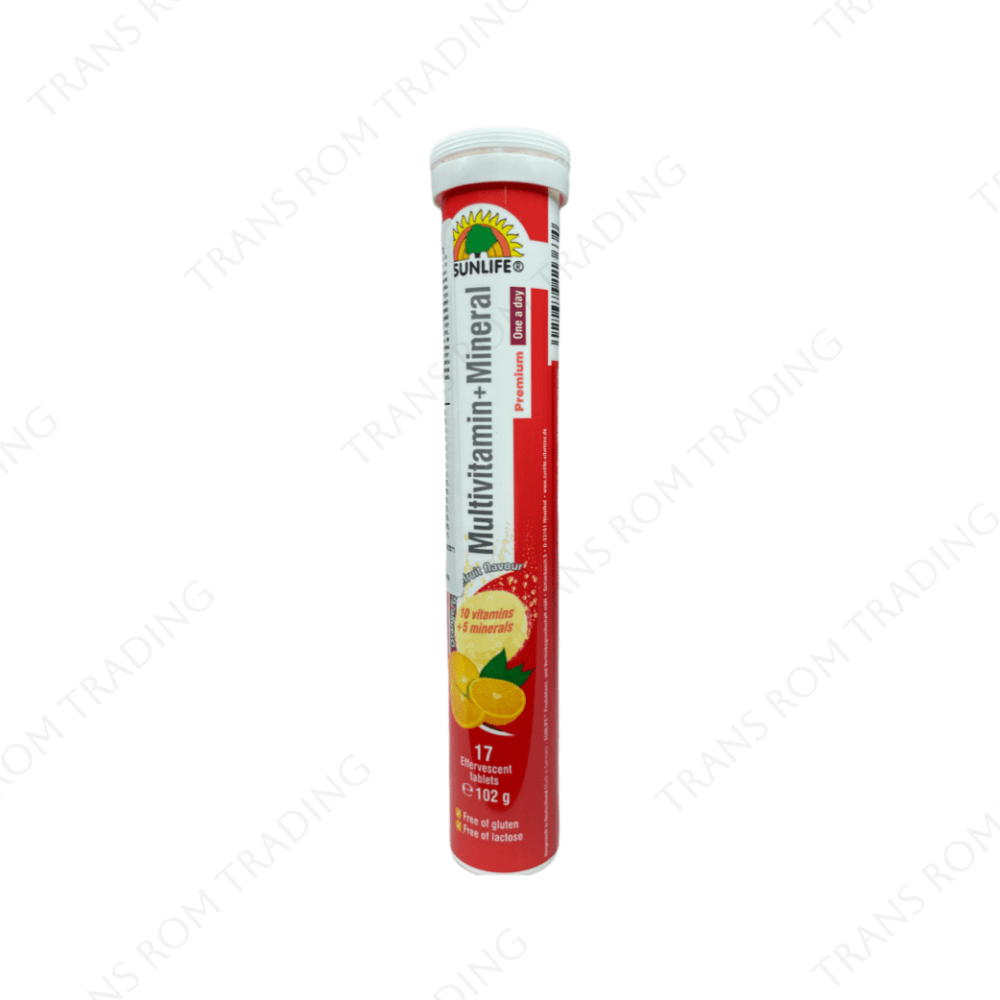 Supliment efervescent Multivitamine+Minerale, 17 tablete, Sunlife
